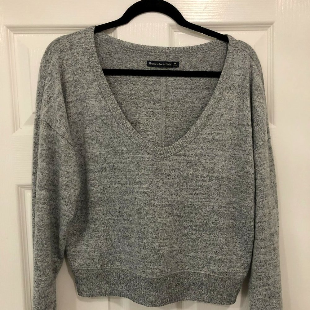Abercrombie Grey Sweater - Medium Scoop Neck